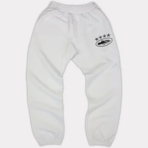 Corteiz 4Starz Alcatraz Jogginghose Weiß