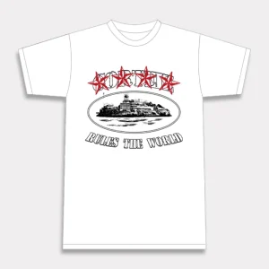 Corteiz 4Starz Alcatraz T-Shirt Weiß