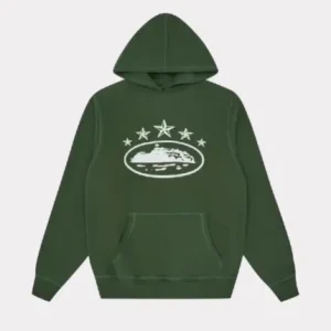 Corteiz 5 Starz Alcatraz in Grün Hoodie