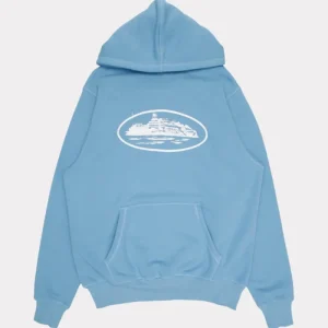Corteiz Alcatraz Blau Hoodie