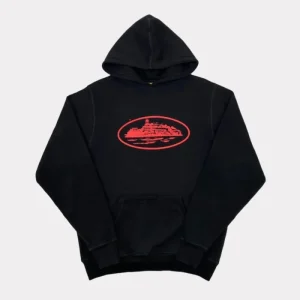 Corteiz Alcatraz Hoodie Rot Schwarz