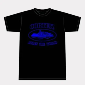 Corteiz Alcatraz T-Shirt Blau Schwarz