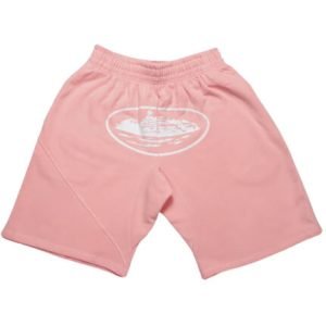 Corteiz Alcatraz Shorts in Baby Pink